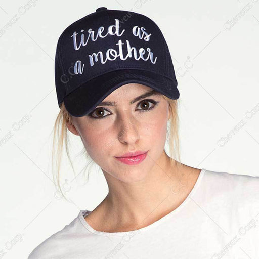 BA-2017(tired as a mother) - BASEBALL CAPS - [product_color] - C.C-Cheveuxcorp