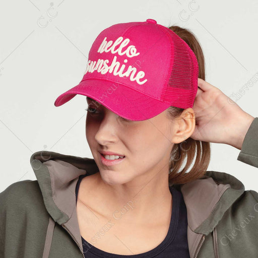 BT-10 hello sunshine - BASEBALL CAPS - [product_color] - C.C-Cheveuxcorp