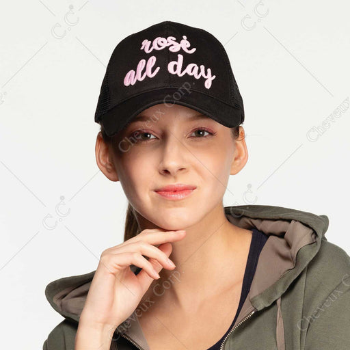 BT-10 rose all day - BASEBALL CAPS - [product_color] - C.C-Cheveuxcorp