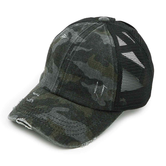 BT-783 Crossed Band Pony Tail - BASEBALL CAPS - [product_color] - C.C-Cheveuxcorp