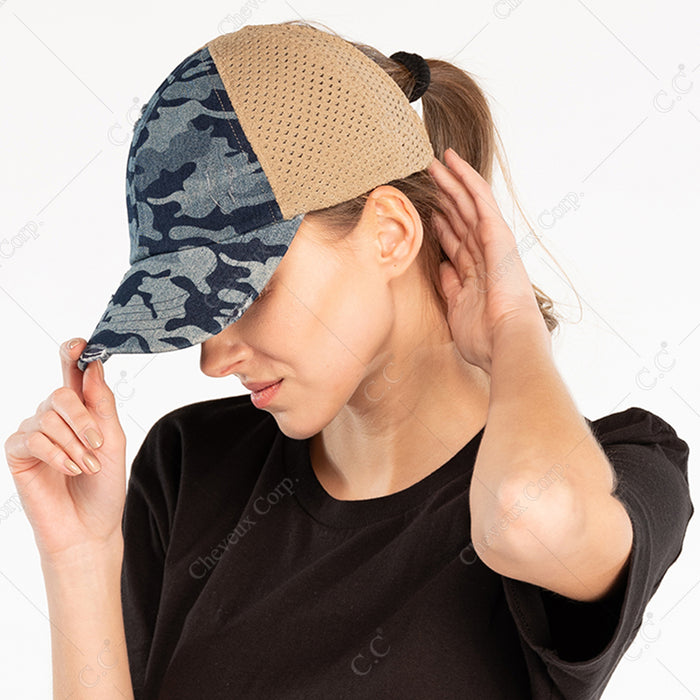 BT-787 Pony Tail - BASEBALL CAPS - [product_color] - C.C-Cheveuxcorp