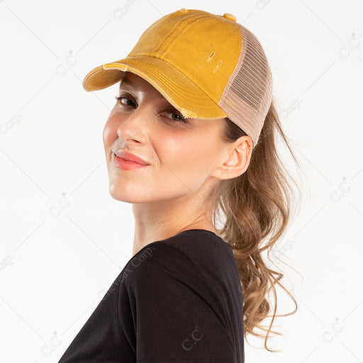 BT-780 Crossed Band Pony Tail - BASEBALL CAPS - [product_color] - C.C-Cheveuxcorp
