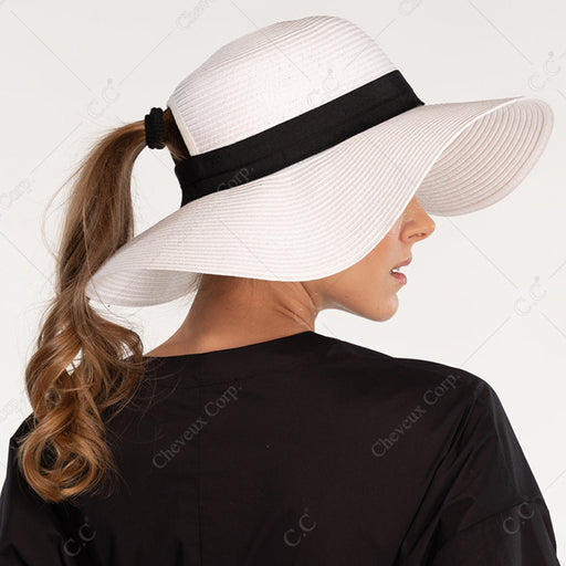ST-2027 Pony Tail Opening - BRIM HATS - [product_color] - C.C-Cheveuxcorp