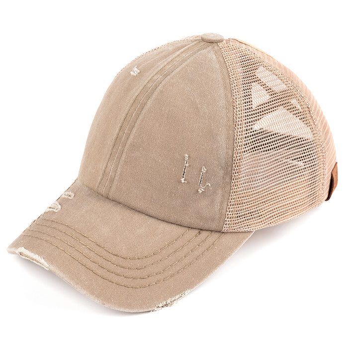 BT-780 Crossed Band Pony Tail - BASEBALL CAPS - [product_color] - C.C-Cheveuxcorp