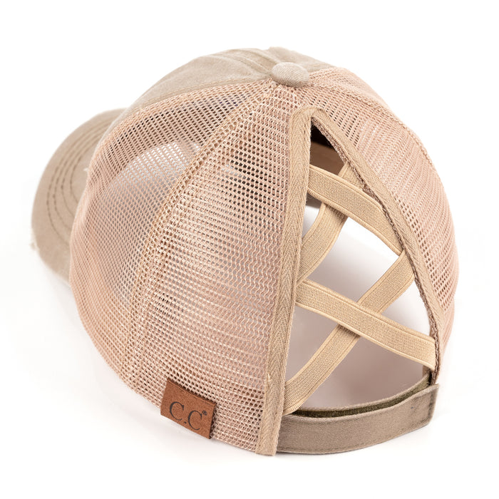 BT-780 Crossed Band Pony Tail - BASEBALL CAPS - [product_color] - C.C-Cheveuxcorp