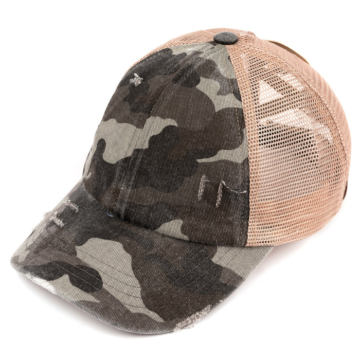 BT-783 Crossed Band Pony Tail - BASEBALL CAPS - [product_color] - C.C-Cheveuxcorp